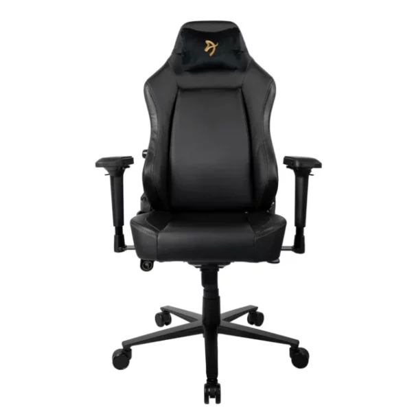 Fauteuil Arozzi Primo PU (Noir/Or) - PRIMO-PU-GD