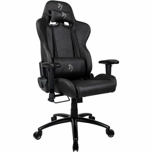 Fauteuil Arozzi Inizio PU (Noir/Gris) - INIZIO-PU-BKGY